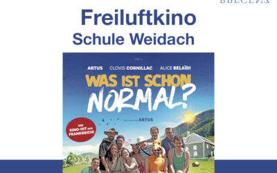 Freiluftkino in der Schule Weidach