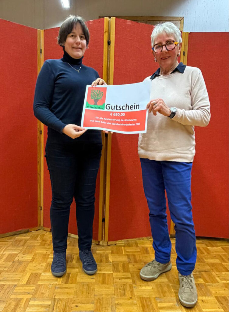 Übergabe Gutschein Sanierung St Kolumban Übergabe Gutschein Sanierung St Kolumban